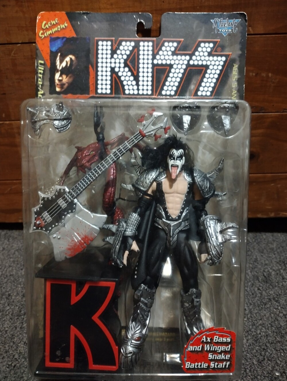 Kiss Rock Band Gene Simmons Action Figure + Accessories